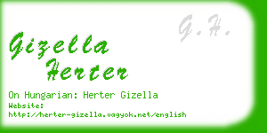 gizella herter business card